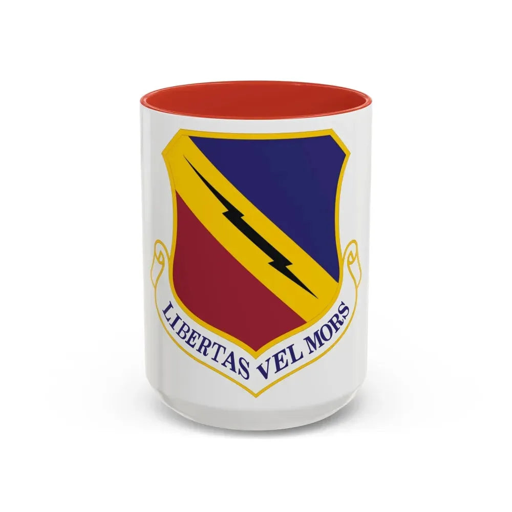 388th Fighter Wing (U.S. Air Force) Accent Coffee Mug 15oz Red - Go Mug Yourself