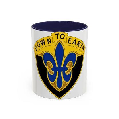 389 Engineer Battalion (U.S. Army) Accent Coffee Mug 11oz Navy - Go Mug Yourself