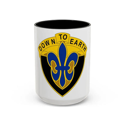 389 Engineer Battalion (U.S. Army) Accent Coffee Mug 15oz Black - Go Mug Yourself