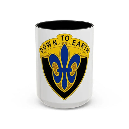 389 Engineer Battalion (U.S. Army) Accent Coffee Mug 15oz Black - Go Mug Yourself
