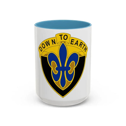 389 Engineer Battalion (U.S. Army) Accent Coffee Mug 15oz Light Blue - Go Mug Yourself