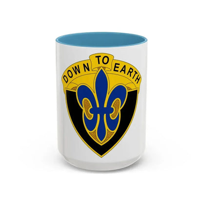 389 Engineer Battalion (U.S. Army) Accent Coffee Mug 15oz Light Blue - Go Mug Yourself