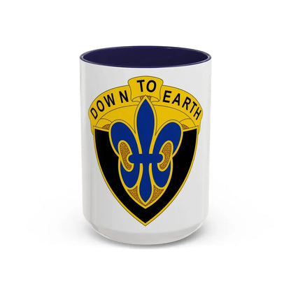 389 Engineer Battalion (U.S. Army) Accent Coffee Mug 15oz Navy - Go Mug Yourself