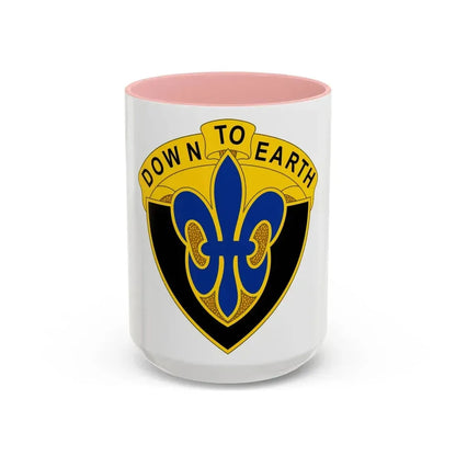389 Engineer Battalion (U.S. Army) Accent Coffee Mug 15oz Pink - Go Mug Yourself