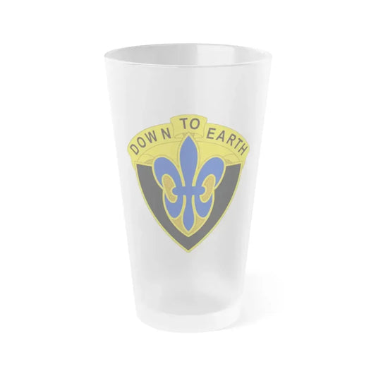 389 Engineer Battalion (U.S. Army) Frosted Pint Glass 16oz Default Title - Go Mug Yourself