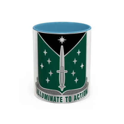 389 Military Intelligence Battalion 2 (U.S. Army) Accent Coffee Mug 11oz Light Blue - Go Mug Yourself