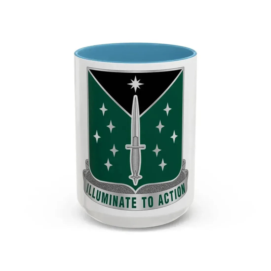 389 Military Intelligence Battalion 2 (U.S. Army) Accent Coffee Mug 15oz Light Blue - Go Mug Yourself