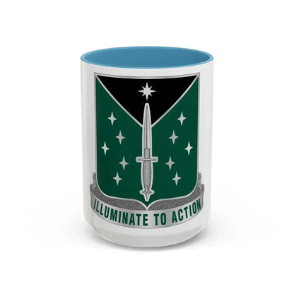 389 Military Intelligence Battalion 2 (U.S. Army) Accent Coffee Mug 15oz Light Blue - Go Mug Yourself