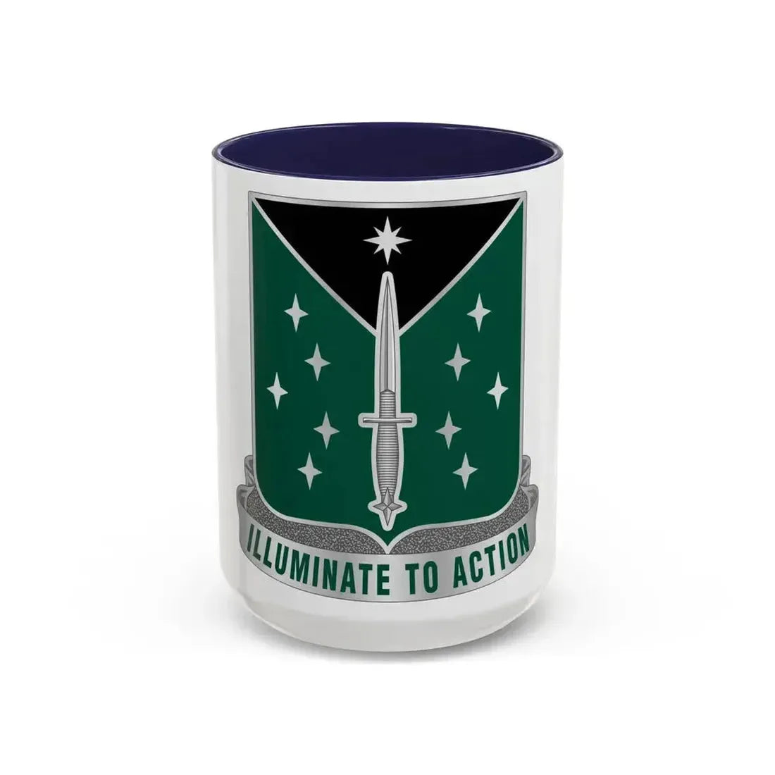 389 Military Intelligence Battalion 2 (U.S. Army) Accent Coffee Mug 15oz Navy - Go Mug Yourself