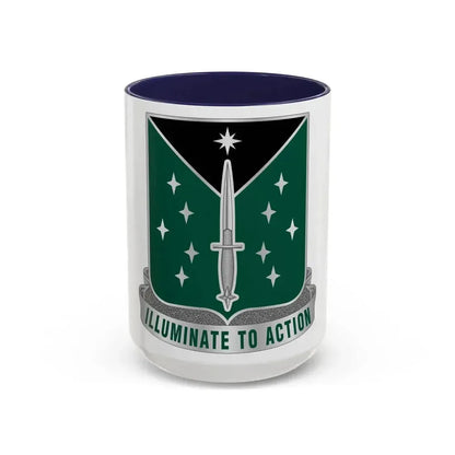 389 Military Intelligence Battalion 2 (U.S. Army) Accent Coffee Mug 15oz Navy - Go Mug Yourself