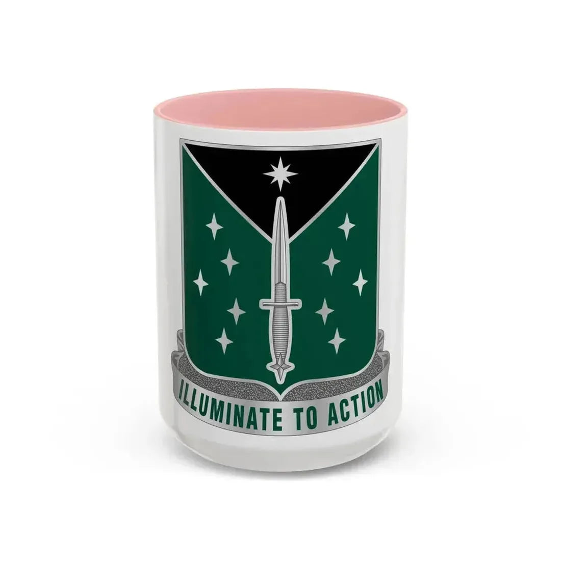 389 Military Intelligence Battalion 2 (U.S. Army) Accent Coffee Mug 15oz Pink - Go Mug Yourself