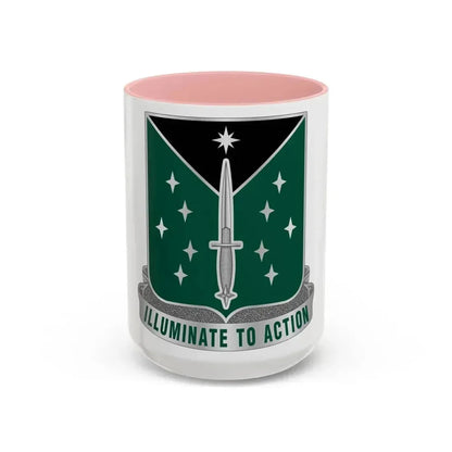 389 Military Intelligence Battalion 2 (U.S. Army) Accent Coffee Mug 15oz Pink - Go Mug Yourself