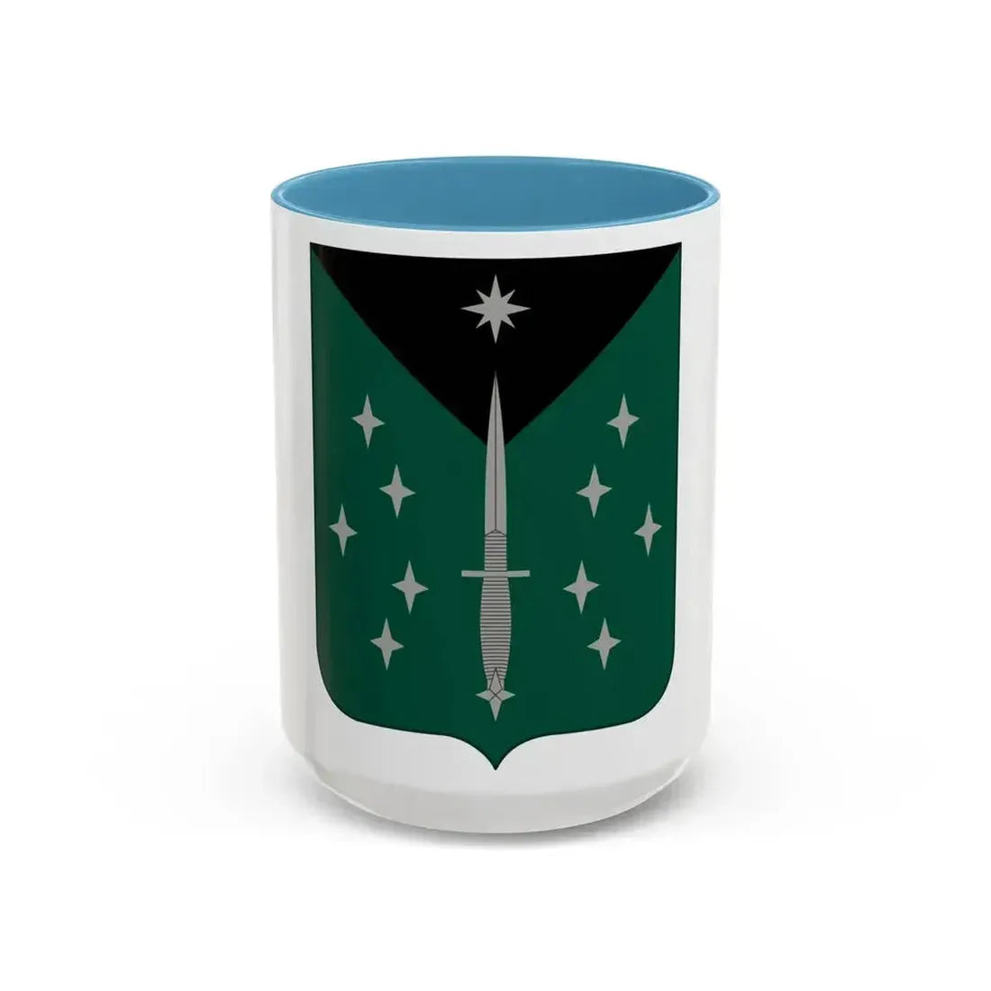 389 Military Intelligence Battalion (U.S. Army) Accent Coffee Mug 15oz Light Blue - Go Mug Yourself
