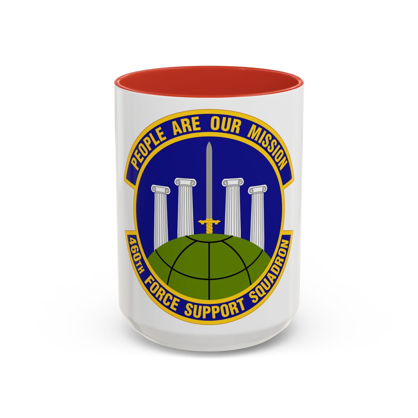 460 Force Support Squadron AFSPC (U.S. Air Force) Accent Coffee Mug