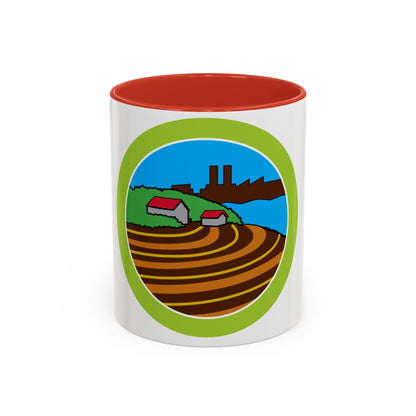 Soil Water Conservation (Boy Scout Merit Badge) Accent Coffee Mug