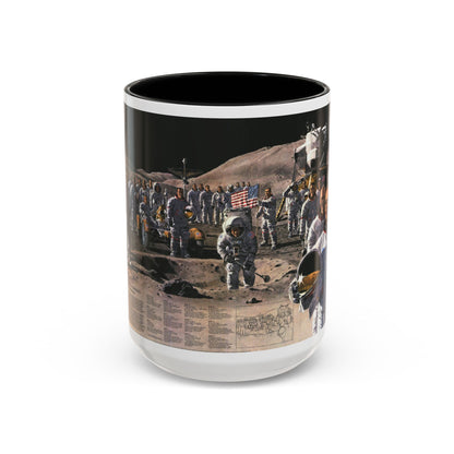 Space - Teammates in Mankind's Greatest Adventure (1973) (Map) Accent Coffee Mug