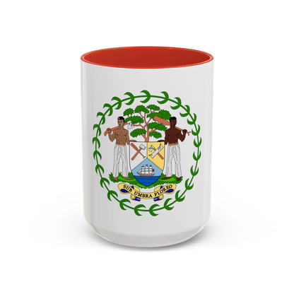 Coat of arms of Belize - Accent Coffee Mug