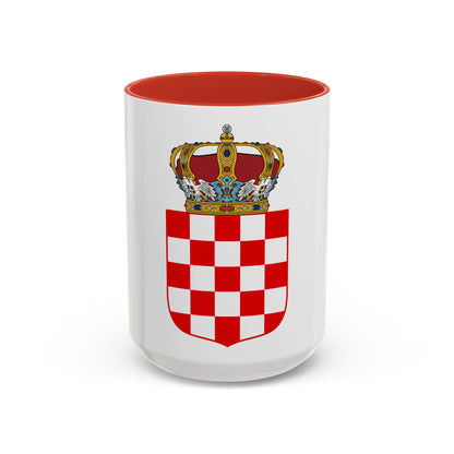 Coat of Arms of the Banate of Croatia - Accent Coffee Mug