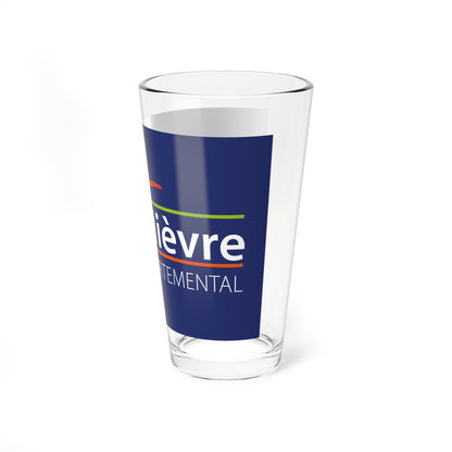 Flag of the Department of Nievre (France) Pint Glass 16oz