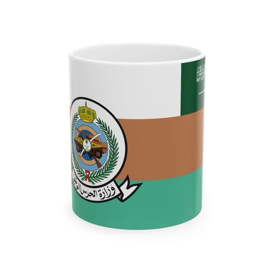 Saudi Ministry of National Guard Flag (Saudi Arabia) White Coffee Mug-11oz-Go Mug Yourself