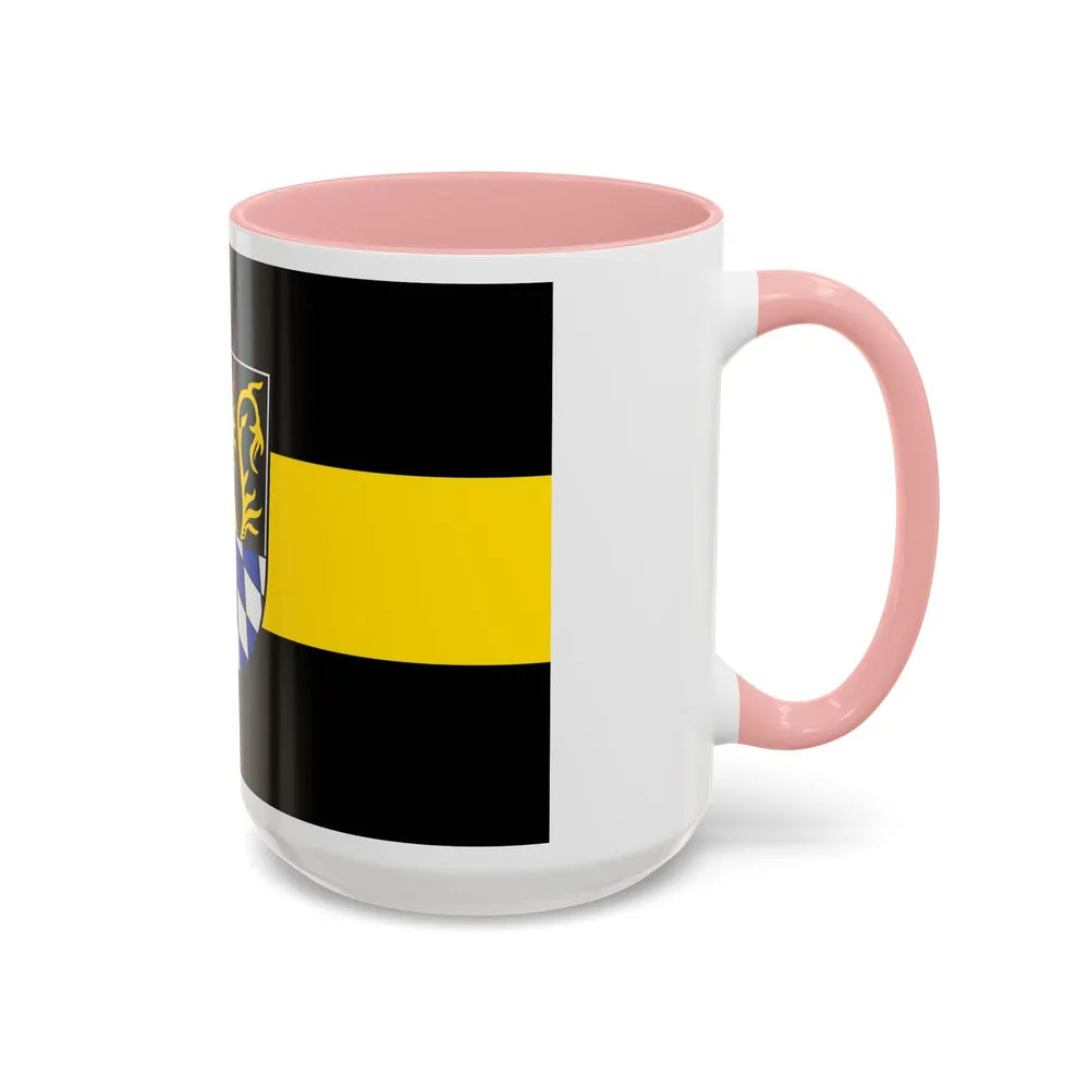 Flag of Amberg Germany - Accent Coffee Mug-Go Mug Yourself