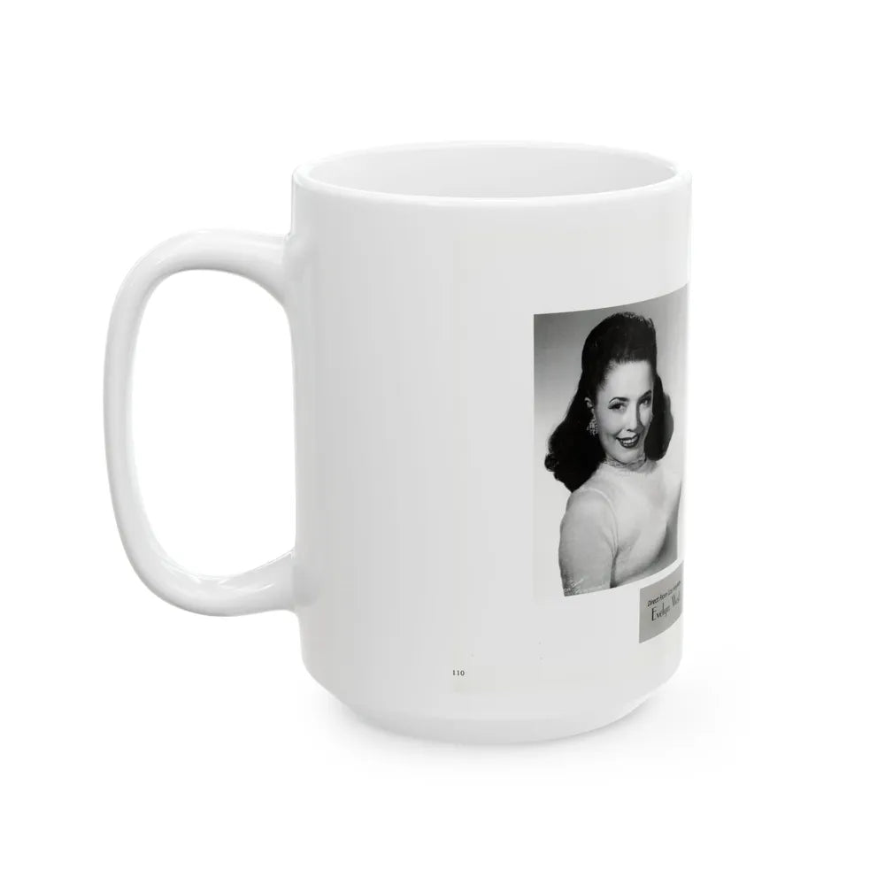 Evelyn West #22 - (Vintage Female Icon) White Coffee Mug-Go Mug Yourself