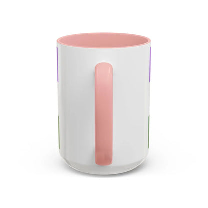 Genderqueer Pride Flag - Accent Coffee Mug-Go Mug Yourself