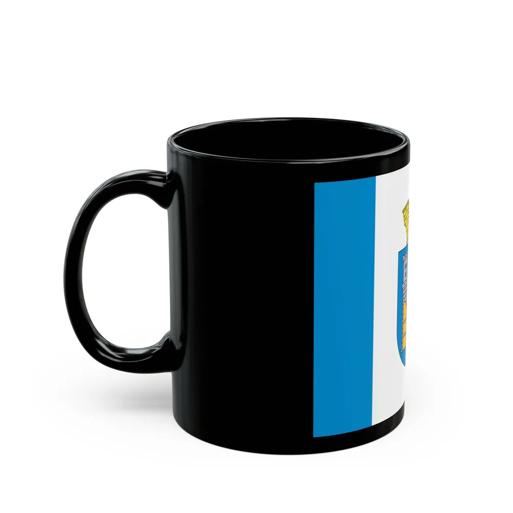 Flag of Ivano Frankivsk Ukraine - Black Coffee Mug-Go Mug Yourself