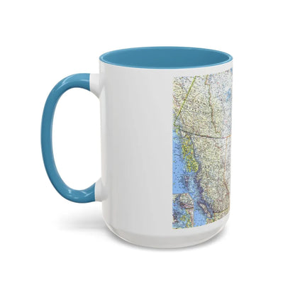 Canada - Western (1966) (Map) Accent Coffee Mug-Go Mug Yourself