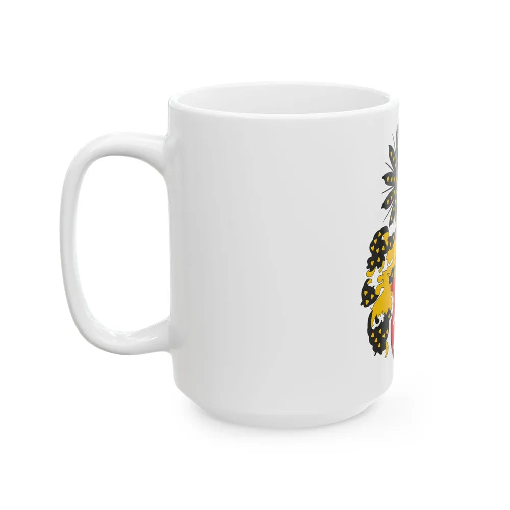 Coat of arms of the Kingdom of Bohemia - White Coffee Mug-Go Mug Yourself