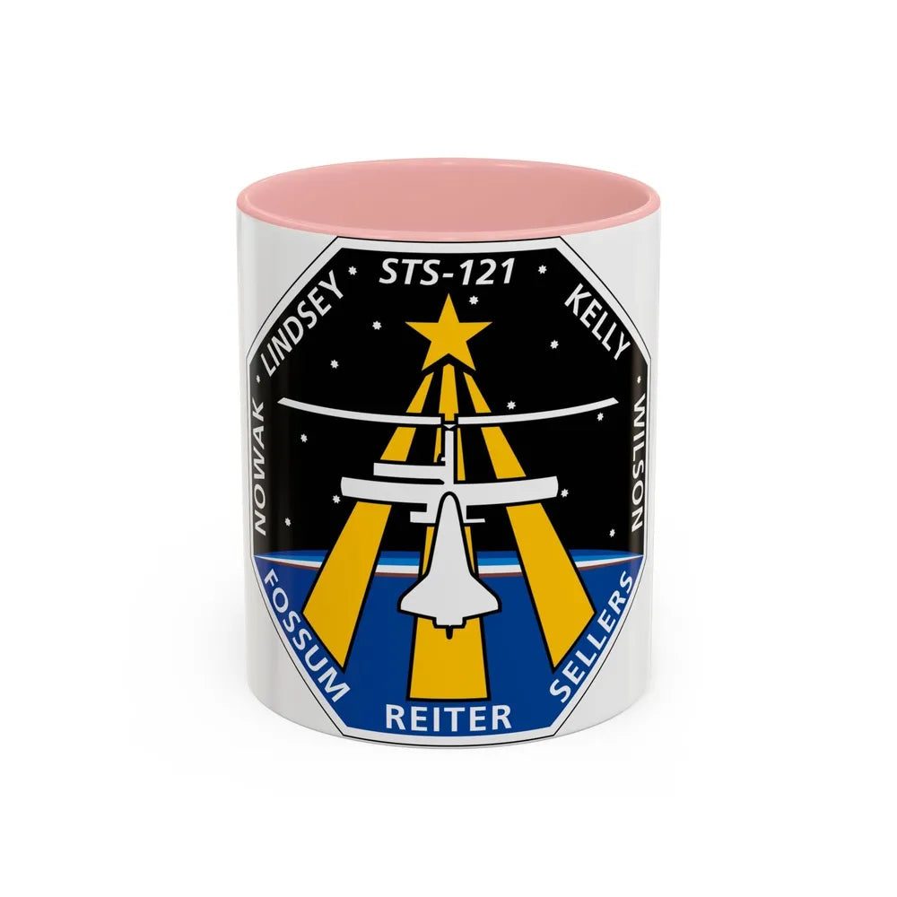 STS 121 (NASA) Accent Coffee Mug-11oz-Pink-Go Mug Yourself