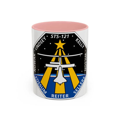 STS 121 (NASA) Accent Coffee Mug-11oz-Pink-Go Mug Yourself