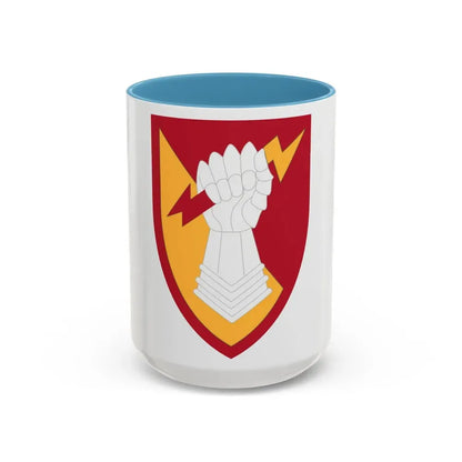 38th Air Defense Artillery Brigade (U.S. Army) Accent Coffee Mug 15oz Light Blue - Go Mug Yourself