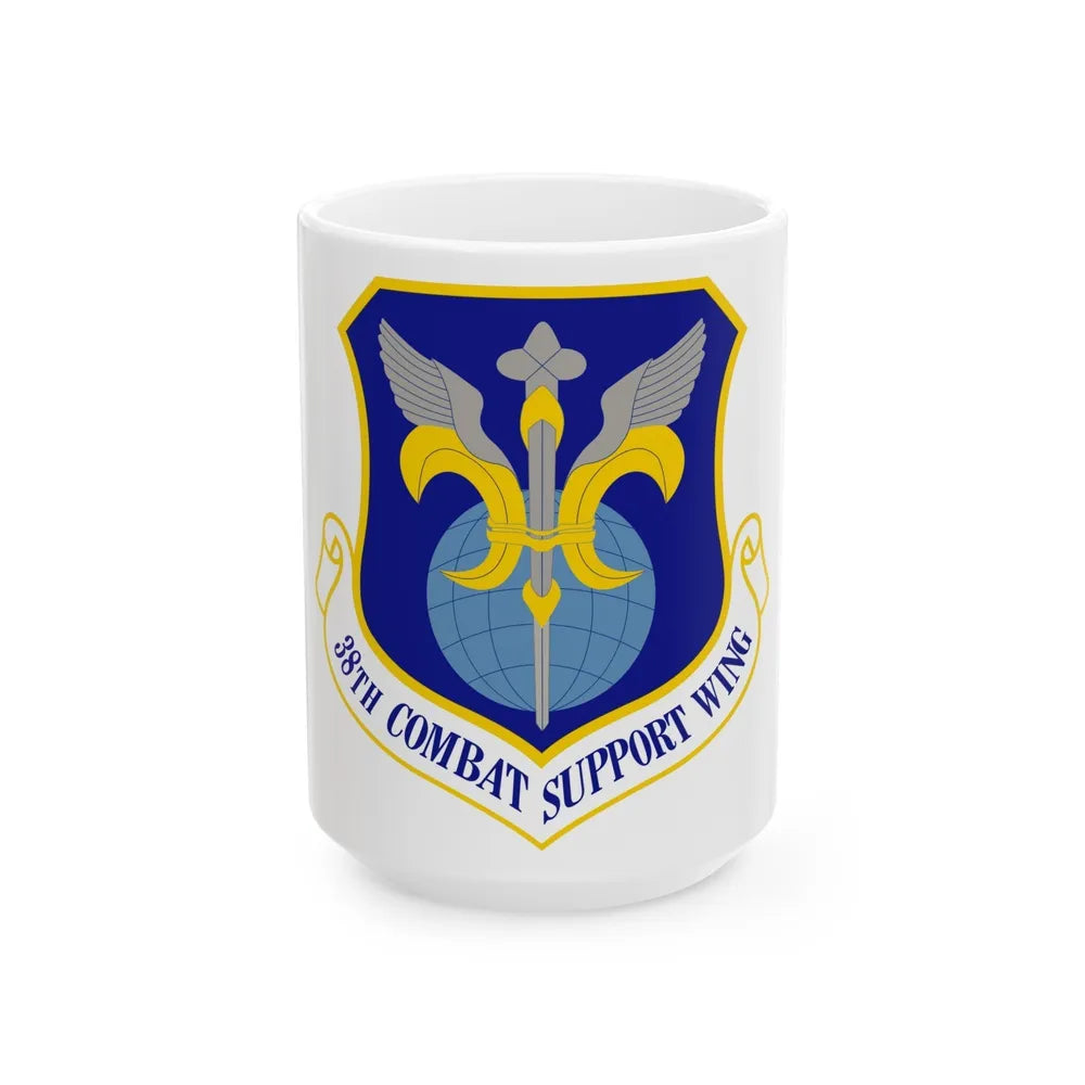 38th Combat Support Wing (U.S. Air Force) White Coffee Mug-15oz-Go Mug Yourself