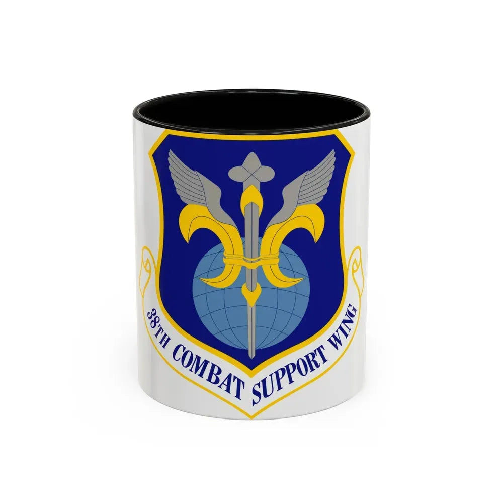 38th Combat Support Wing (U.S. Air Force) Accent Coffee Mug 11oz Black - Go Mug Yourself