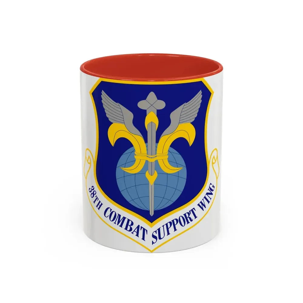 38th Combat Support Wing (U.S. Air Force) Accent Coffee Mug 11oz Red - Go Mug Yourself