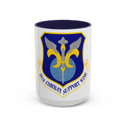 38th Combat Support Wing (U.S. Air Force) Accent Coffee Mug 15oz Navy - Go Mug Yourself