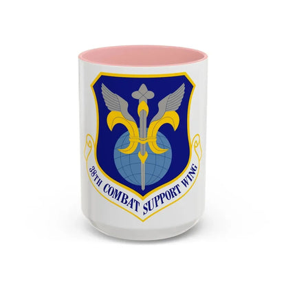 38th Combat Support Wing (U.S. Air Force) Accent Coffee Mug 15oz Pink - Go Mug Yourself