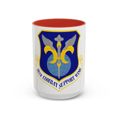 38th Combat Support Wing (U.S. Air Force) Accent Coffee Mug 15oz Red - Go Mug Yourself