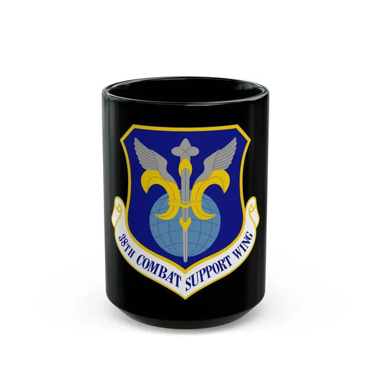 38th Combat Support Wing (U.S. Air Force) Black Coffee Mug 15oz - Go Mug Yourself