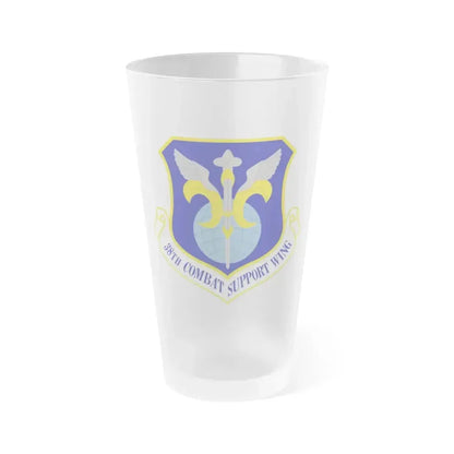 38th Combat Support Wing (U.S. Air Force) Frosted Pint Glass 16oz 16oz Frosted - Go Mug Yourself