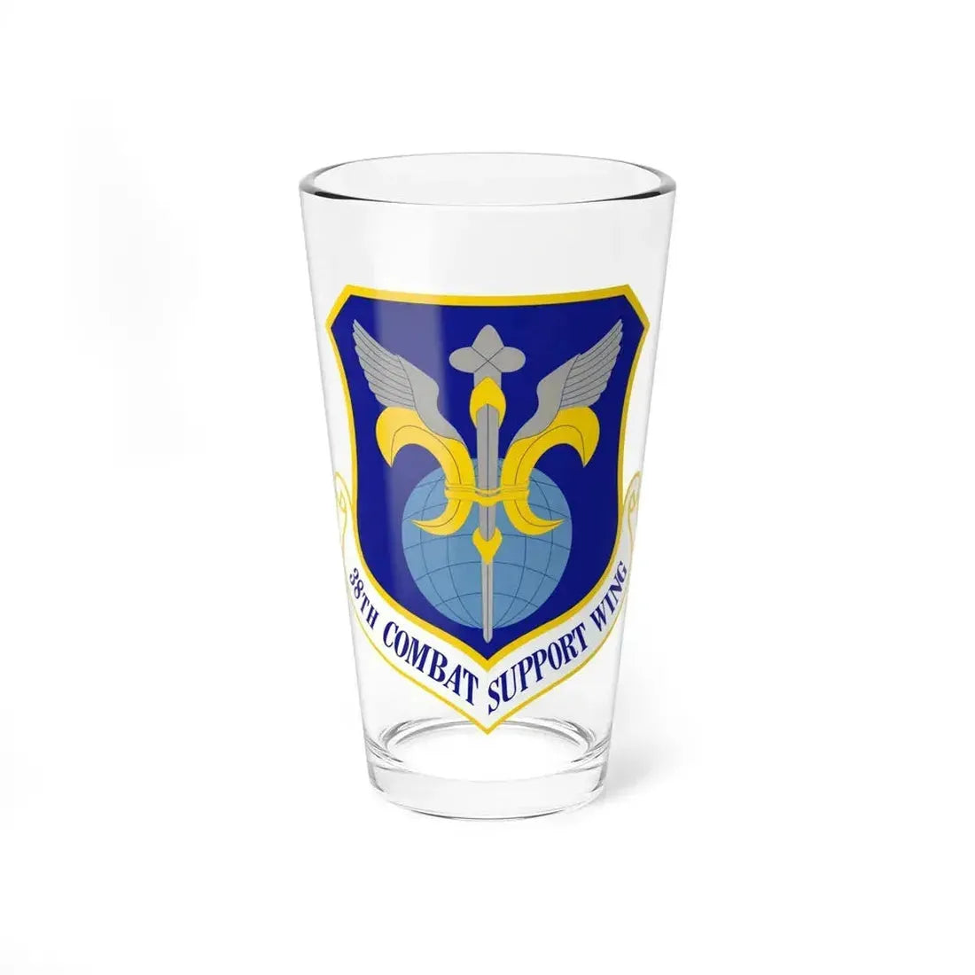 38th Combat Support Wing (U.S. Air Force) Pint Glass 16oz 16oz - Go Mug Yourself