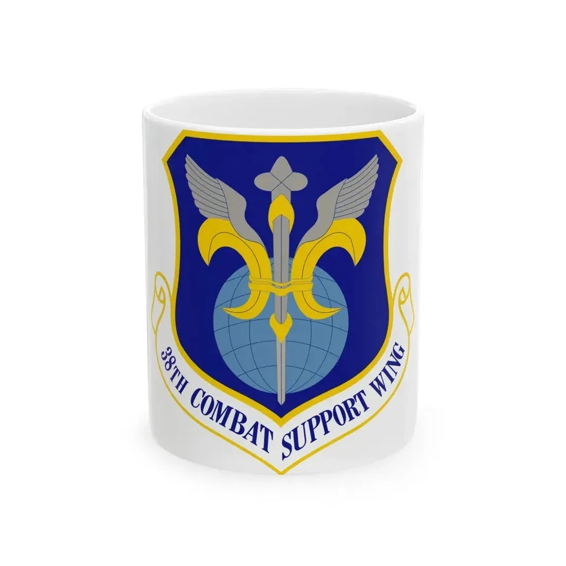 38th Combat Support Wing (U.S. Air Force) White Coffee Mug 11oz - Go Mug Yourself