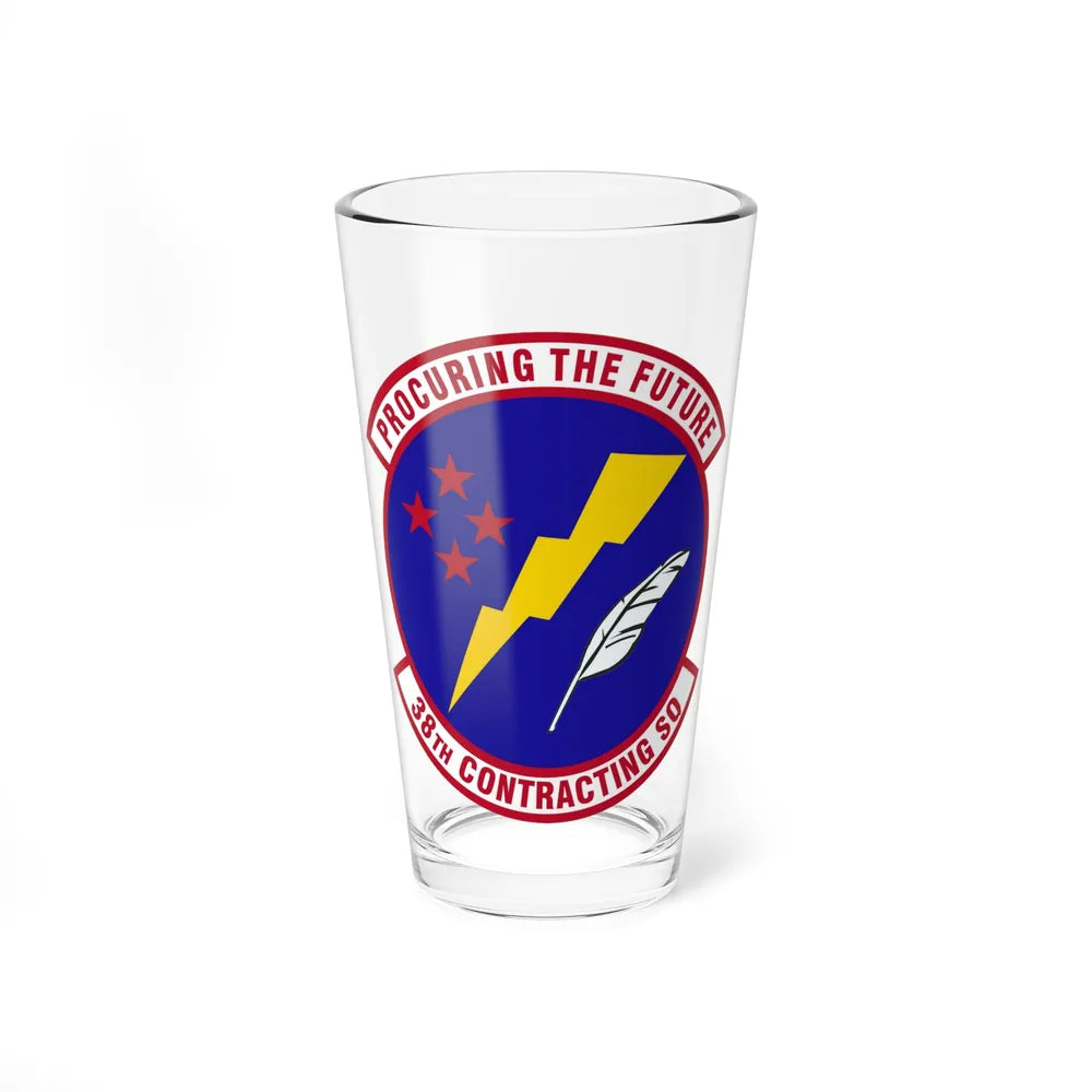 38th Contracting Squadron (U.S. Air Force) Pint Glass 16oz-16oz-Go Mug Yourself