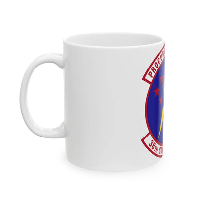 38th Contracting Squadron (U.S. Air Force) White Coffee Mug-Go Mug Yourself