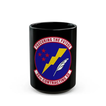 38th Contracting Squadron (U.S. Air Force) Black Coffee Mug 15oz - Go Mug Yourself