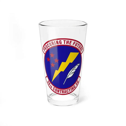 38th Contracting Squadron (U.S. Air Force) Pint Glass 16oz 16oz - Go Mug Yourself