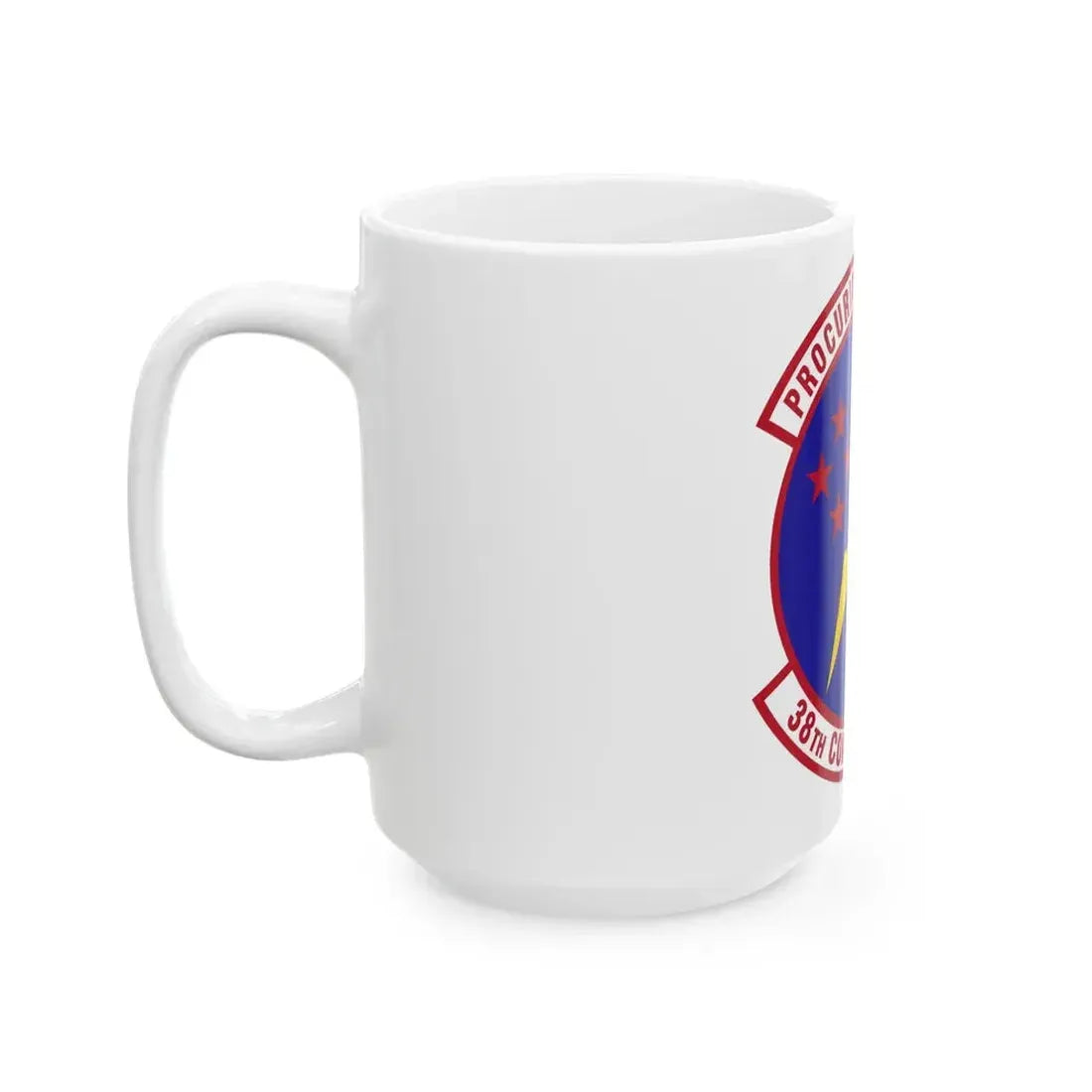 38th Contracting Squadron (U.S. Air Force) White Coffee Mug - Go Mug Yourself