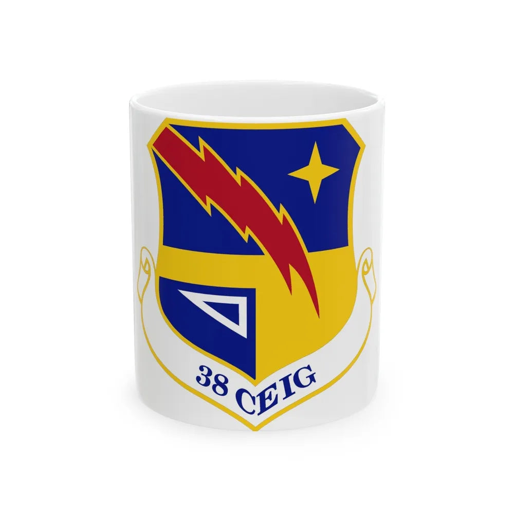 38th Cyberspace Engineering Installation Group (U.S. Air Force) White Coffee Mug-11oz-Go Mug Yourself