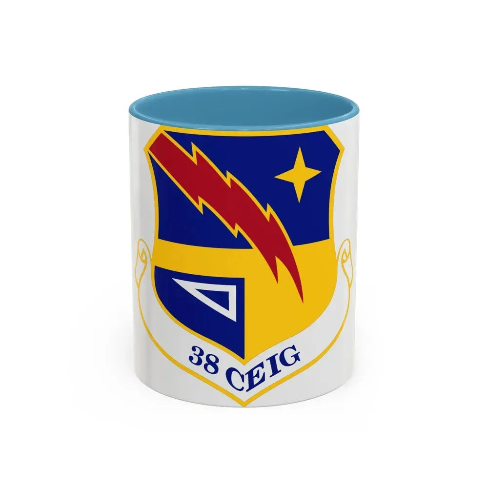 38th Cyberspace Engineering Installation Group (U.S. Air Force) Accent Coffee Mug 11oz Light Blue - Go Mug Yourself
